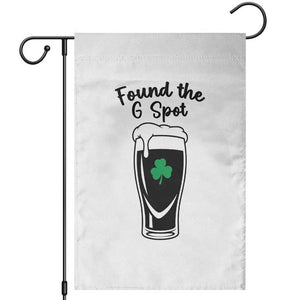 Funny St Patrick’s Day Beer Garden Flag Found The G Spot TS14 White Print Your Wear