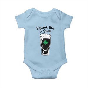 Funny St Patrick’s Day Beer Baby Onesie Found The G Spot TS14 Light Blue Print Your Wear