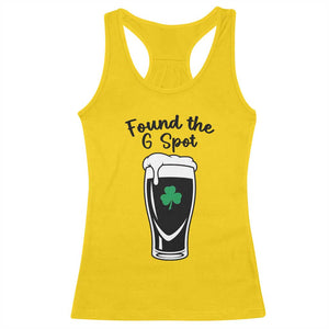 Funny St Patrick’s Day Beer Racerback Tank Top Found The G Spot TS14 Daisy Print Your Wear