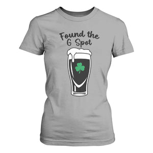 Funny St Patrick’s Day Beer T Shirt For Women Found The G Spot TS14 Sport Gray Print Your Wear