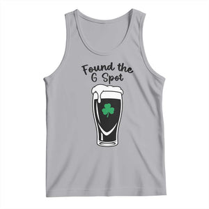 Funny St Patrick’s Day Beer Tank Top Found The G Spot TS14 Athletic Heather Print Your Wear