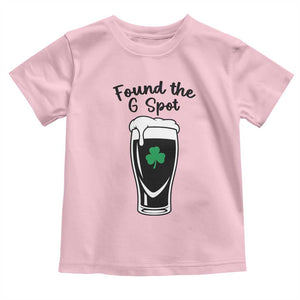 Funny St Patrick’s Day Beer Toddler T Shirt Found The G Spot TS14 Light Pink Print Your Wear