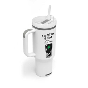 Funny St Patrick’s Day Beer Tumbler With Handle Found The G Spot TS14 Print Your Wear