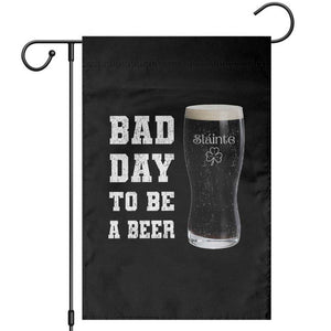 Irish Shamrock Beer Garden Flag Bad Day To Be A Beer TS14 Black Print Your Wear