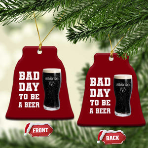 Irish Shamrock Beer Ceramic Ornament Bad Day To Be A Beer TS14 Print Your Wear