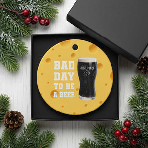 Irish Shamrock Beer Ceramic Ornament Bad Day To Be A Beer TS14 1pc Yellow Cheese Print Your Wear
