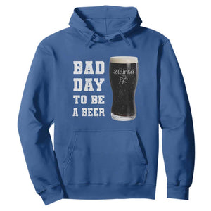 Irish Shamrock Beer Hoodie Bad Day To Be A Beer TS14 Royal Blue Print Your Wear