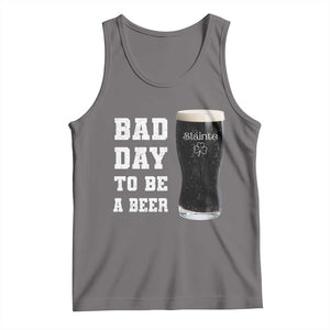 Irish Shamrock Beer Tank Top Bad Day To Be A Beer TS14 Deep Heather Print Your Wear