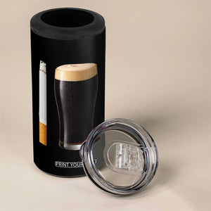 Irish Shamrock Beer Smoking Pub Drinking Humor 4 in 1 Can Cooler Tumbler TS14 Print Your Wear