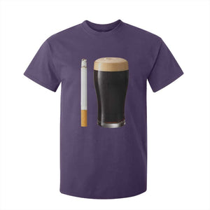 Irish Shamrock Beer Smoking Pub Drinking Humor T Shirt For Kid TS14 Purple Print Your Wear