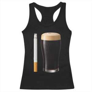 Irish Shamrock Beer Smoking Pub Drinking Humor Racerback Tank Top TS14 Black Print Your Wear