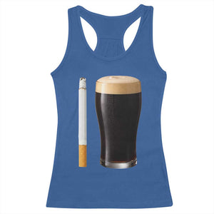Irish Shamrock Beer Smoking Pub Drinking Humor Racerback Tank Top TS14 Royal Blue Print Your Wear