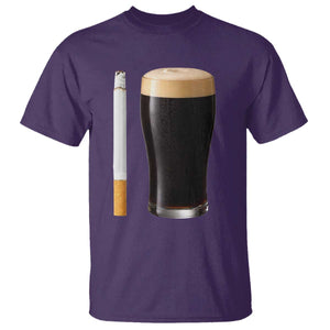Irish Shamrock Beer Smoking Pub Drinking Humor T Shirt TS14 Purple Print Your Wear