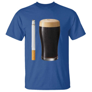 Irish Shamrock Beer Smoking Pub Drinking Humor T Shirt TS14 Royal Blue Print Your Wear