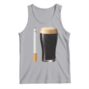 Irish Shamrock Beer Smoking Pub Drinking Humor Tank Top TS14 Athletic Heather Print Your Wear