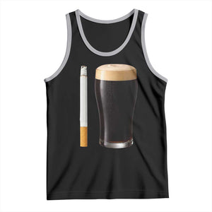 Irish Shamrock Beer Smoking Pub Drinking Humor Tank Top TS14 Black Athletic Heather Print Your Wear