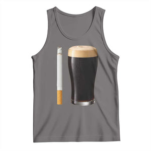 Irish Shamrock Beer Smoking Pub Drinking Humor Tank Top TS14 Deep Heather Print Your Wear
