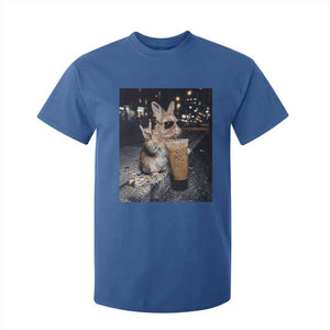 Funny Bunny Drinking Diet Coke T Shirt For Kid Vintage 90s Graphic Meme TS14 Royal Blue Print Your Wear