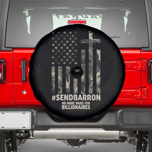 Send Barron Spare Tire Cover Vintage American Flag Camo Hashtag Protest Meme TS14 Black Print Your Wear