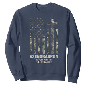 Send Barron Sweatshirt Vintage American Flag Camo Hashtag Protest Meme TS14 Navy Print Your Wear