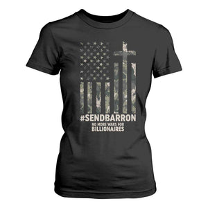 Send Barron T Shirt For Women Vintage American Flag Camo Hashtag Protest Meme TS14 Black Print Your Wear