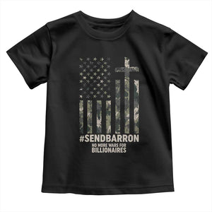 Send Barron Toddler T Shirt Vintage American Flag Camo Hashtag Protest Meme TS14 Black Print Your Wear