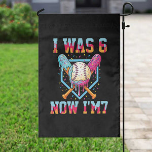 I Was 6 Now I'm 7 Garden Flag Baseball Ice Cream Drip Number 67 Player 67th Birthday TS14 Print Your Wear