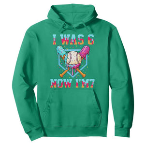 I Was 6 Now I'm 7 Hoodie Baseball Ice Cream Drip Number 67 Player 67th Birthday TS14 Irish Green Print Your Wear