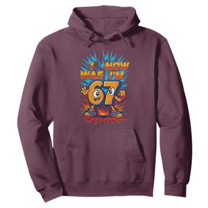 I Was 6 Now I'm 7 Italian Brainrot Meme Gift for Boy Kid Hoodie TS14 Maroon Print Your Wear