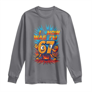I Was 6 Now I'm 7 Italian Brainrot Meme Gift for Boy Kid Long Sleeve Shirt TS14 Charcoal Print Your Wear