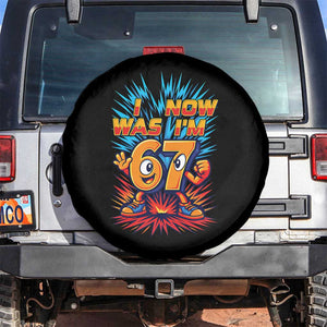 I Was 6 Now I'm 7 Italian Brainrot Meme Gift for Boy Kid Spare Tire Cover TS14 No hole Black Print Your Wear