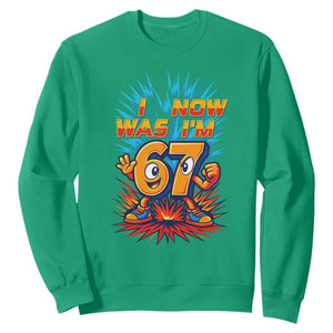 I Was 6 Now I'm 7 Italian Brainrot Meme Gift for Boy Kid Sweatshirt TS14 Irish Green Print Your Wear