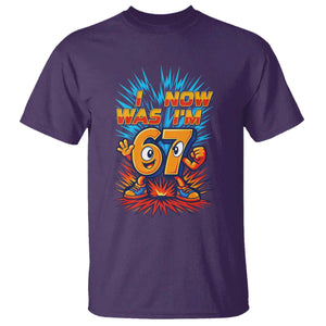I Was 6 Now I'm 7 Italian Brainrot Meme Gift for Boy Kid T Shirt TS14 Purple Print Your Wear