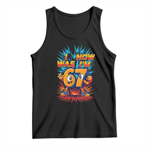 I Was 6 Now I'm 7 Italian Brainrot Meme Gift for Boy Kid Tank Top TS14 Black Print Your Wear