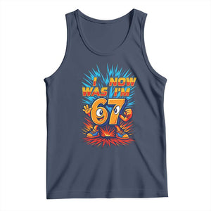 I Was 6 Now I'm 7 Italian Brainrot Meme Gift for Boy Kid Tank Top TS14 Navy Print Your Wear