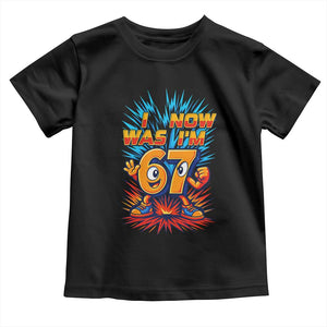 I Was 6 Now I'm 7 Italian Brainrot Meme Gift for Boy Kid Toddler T Shirt TS14 Black Print Your Wear