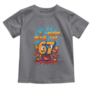 I Was 6 Now I'm 7 Italian Brainrot Meme Gift for Boy Kid Toddler T Shirt TS14 Charcoal Print Your Wear
