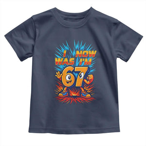 I Was 6 Now I'm 7 Italian Brainrot Meme Gift for Boy Kid Toddler T Shirt TS14 Navy Print Your Wear