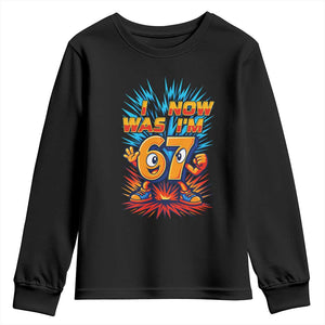 I Was 6 Now I'm 7 Italian Brainrot Meme Gift for Boy Kid Youth Sweatshirt TS14 Black Print Your Wear