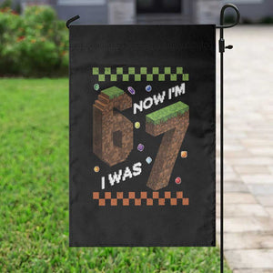 7th Birthday I Was 6 Now Im 7 Garden Flag Unlocked 67 Boys Kids Youth TS14 Print Your Wear