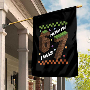 7th Birthday I Was 6 Now Im 7 Garden Flag Unlocked 67 Boys Kids Youth TS14 Print Your Wear