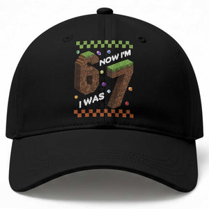 7th Birthday I Was 6 Now Im 7 Baseball Cap Unlocked 67 Boys Kids Youth