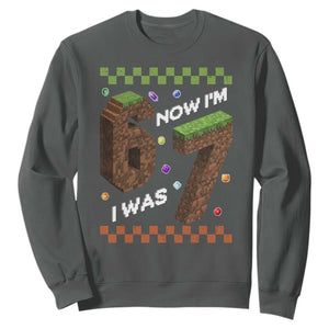 7th Birthday I Was 6 Now Im 7 Sweatshirt Unlocked 67 Boys Kids Youth TS14 Dark Heather Print Your Wear