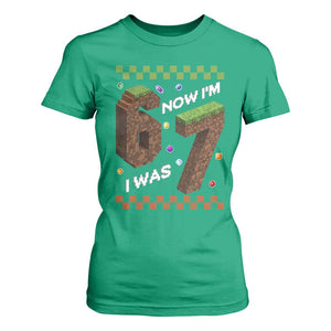 7th Birthday I Was 6 Now Im 7 T Shirt For Women Unlocked 67 Boys Kids Youth TS14 Irish Green Print Your Wear