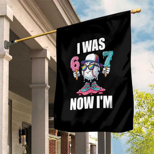I Was 6 Now I'm 7 Garden Flag Baseball Ice Cream Drip Number 67 Player TS14 Print Your Wear