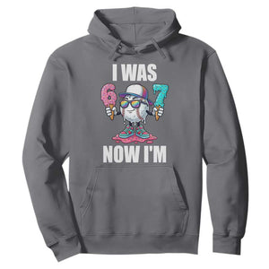 I Was 6 Now I'm 7 Hoodie Baseball Ice Cream Drip Number 67 Player TS14 Charcoal Print Your Wear