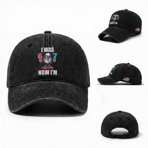 I Was 6 Now I'm 7 Washed Cotton Baseball Cap Baseball Ice Cream Drip Number 67 Player