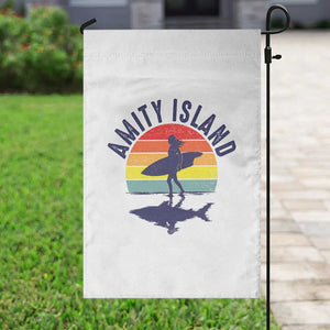 Amity Island Garden Flag Retro Surfing Board Humor TS14 Print Your Wear
