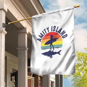 Amity Island Garden Flag Retro Surfing Board Humor TS14 Print Your Wear