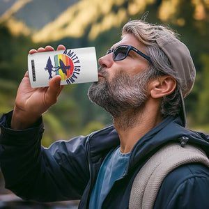 Amity Island 4 in 1 Can Cooler Tumbler Retro Surfing Board Humor TS14 Print Your Wear